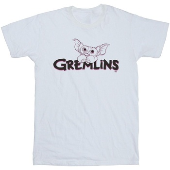 Abbigliamento Uomo T-shirts a maniche lunghe Gremlins Logo Line Bianco