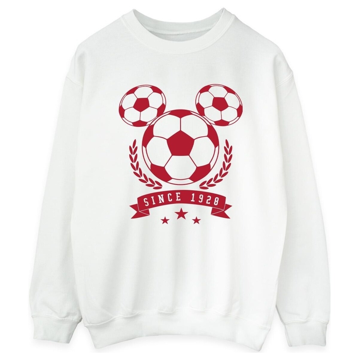 Abbigliamento Donna Felpe Disney Mickey Football Head Bianco