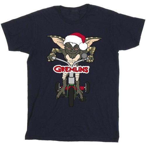 Abbigliamento Uomo T-shirts a maniche lunghe Gremlins Bike Logo Blu