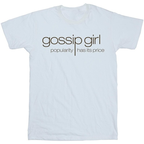 Abbigliamento Uomo T-shirts a maniche lunghe Gossip Girl Classic Logo Bianco