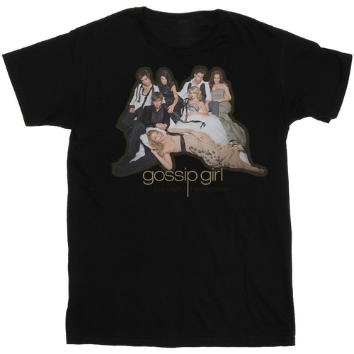 Abbigliamento Uomo T-shirts a maniche lunghe Gossip Girl Group Pose Nero