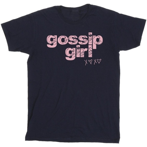 Abbigliamento Uomo T-shirts a maniche lunghe Gossip Girl Swirl Logo Blu