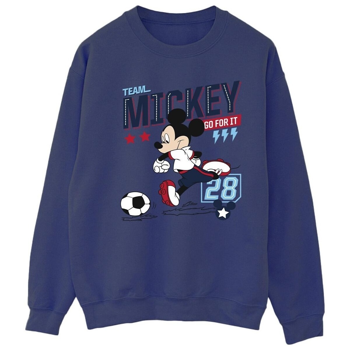 Abbigliamento Donna Felpe Disney Mickey Mouse Team Mickey Football Blu