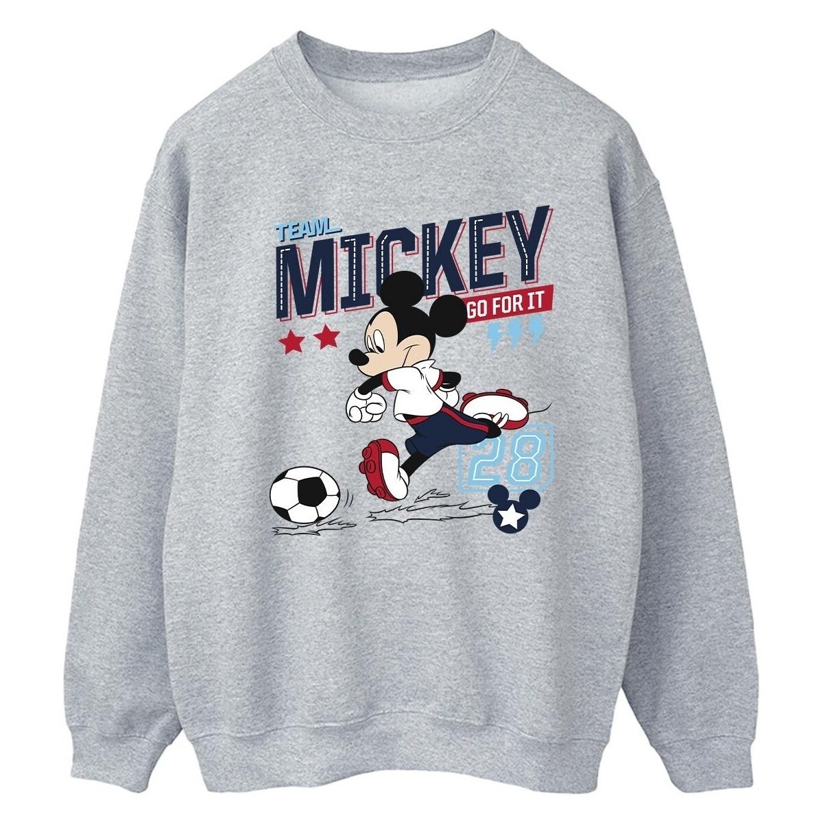 Abbigliamento Donna Felpe Disney Mickey Mouse Team Mickey Football Grigio