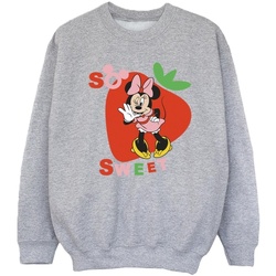 Abbigliamento Bambina Felpe Disney Minnie Mouse So Sweet Strawberry Grigio