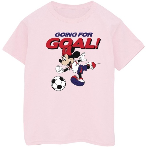 Abbigliamento Bambino T-shirt maniche corte Disney Minnie Mouse Going For Goal Rosso