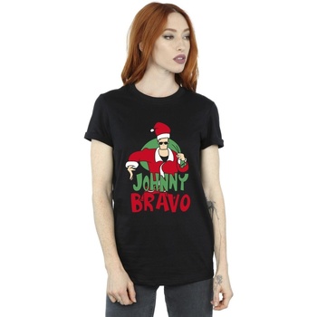 Abbigliamento Donna T-shirts a maniche lunghe Johnny Bravo Johnny Christmas Nero