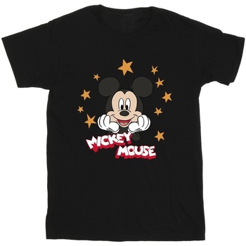 Abbigliamento Bambino T-shirt maniche corte Disney Mickey Mouse Stars Nero