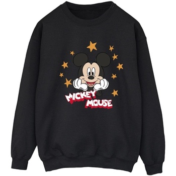 Abbigliamento Donna Felpe Disney Mickey Mouse Stars Nero