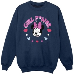 Abbigliamento Bambina Felpe Disney Minnie Mouse Girl Power Blu