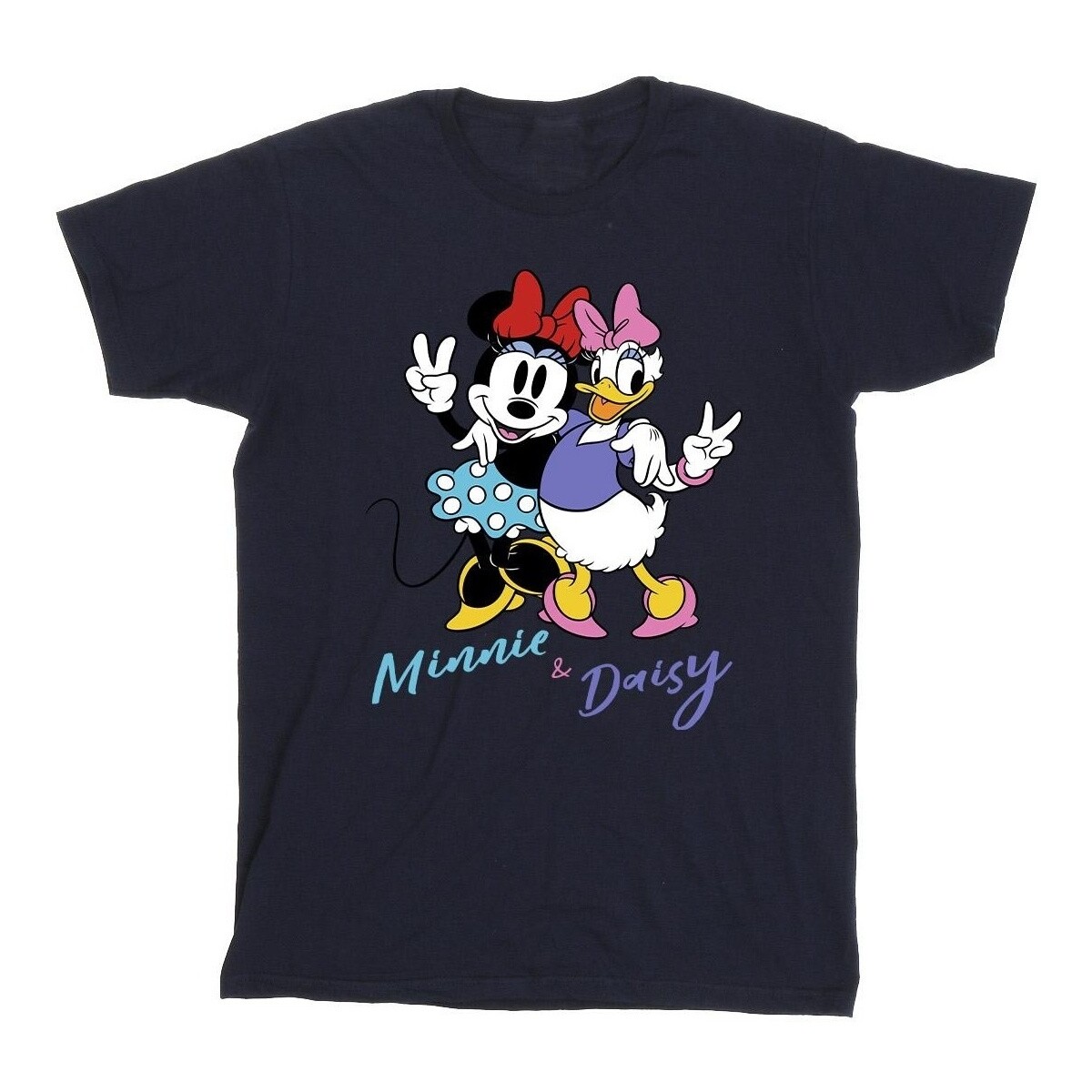 Abbigliamento Bambino T-shirt maniche corte Disney Minnie Mouse And Daisy Blu