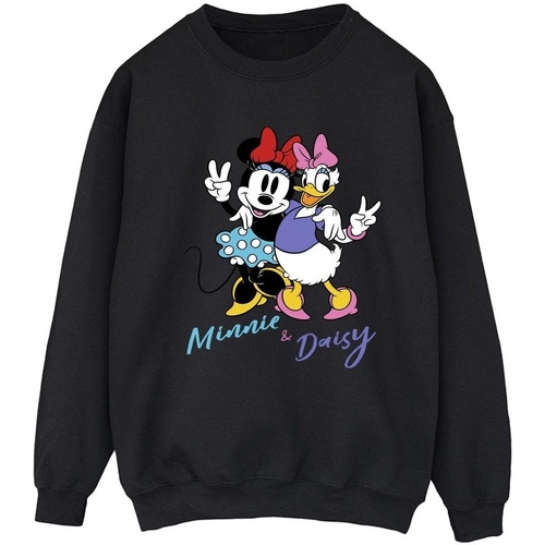 Abbigliamento Donna Felpe Disney Minnie Mouse And Daisy Nero