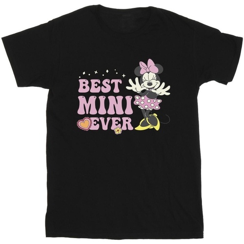 Abbigliamento Bambino T-shirt maniche corte Disney Best Mini Ever Nero