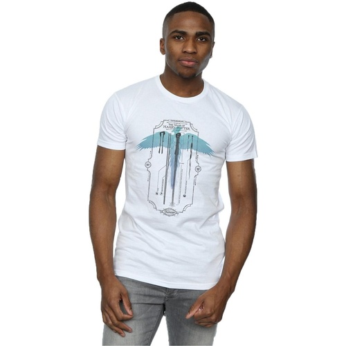 Abbigliamento Uomo T-shirts a maniche lunghe Harry Potter Garrick Ollivander The Wand Bianco