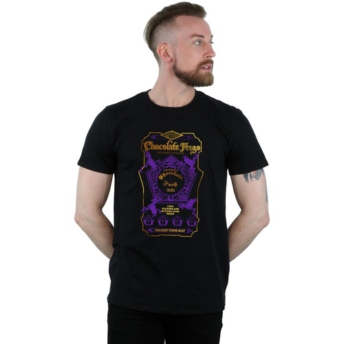 Abbigliamento Uomo T-shirts a maniche lunghe Harry Potter Chocolate Frogs Coloured Label Nero