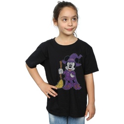 Abbigliamento Bambina T-shirts a maniche lunghe Disney Minnie Mouse Witch Costume Nero