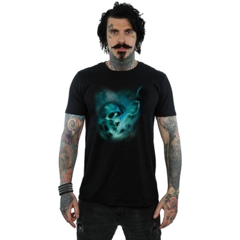Abbigliamento Uomo T-shirts a maniche lunghe Harry Potter Voldemort Dark Mark Mist Nero