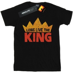 Abbigliamento Donna T-shirts a maniche lunghe Disney The Lion King Movie Long Live The King Nero