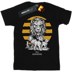 Abbigliamento Donna T-shirts a maniche lunghe Disney The Lion King Movie Group Nero