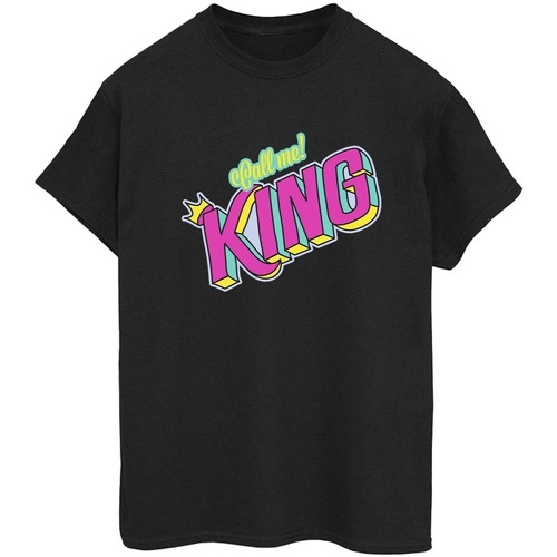 Abbigliamento Donna T-shirts a maniche lunghe Disney The Lion King Classic King Nero