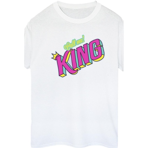 Abbigliamento Donna T-shirts a maniche lunghe Disney The Lion King Classic King Bianco