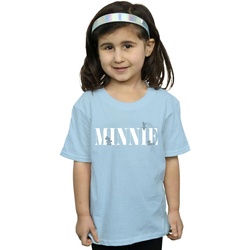 Abbigliamento Bambina T-shirts a maniche lunghe Disney Minnie Mouse Silhouette Blu