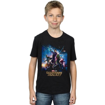 Abbigliamento Bambino T-shirt maniche corte Marvel Studios Guardians Of The Galaxy Poster Nero