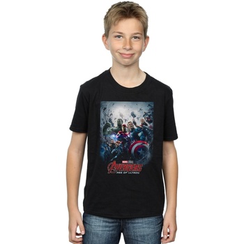 Abbigliamento Bambino T-shirt maniche corte Marvel Studios Avengers Age Of Ultron Poster Nero