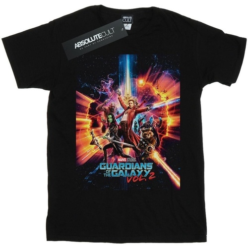 Abbigliamento Bambino T-shirt maniche corte Marvel Studios Guardians Of The Galaxy Vol. 2 Poster Nero