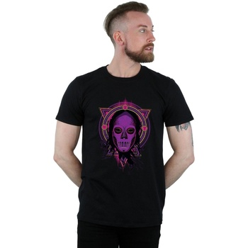 Abbigliamento Uomo T-shirts a maniche lunghe Harry Potter Neon Death Eater Nero