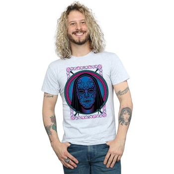 Abbigliamento Uomo T-shirts a maniche lunghe Harry Potter Neon Death Eater Mask Grigio