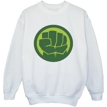 Abbigliamento Bambino Felpe Marvel Hulk Chest Logo Bianco