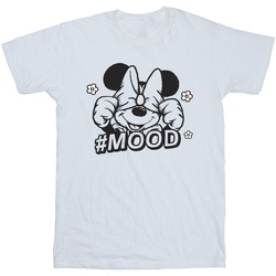 Abbigliamento Bambina T-shirts a maniche lunghe Disney Minnie Mouse Mood Bianco