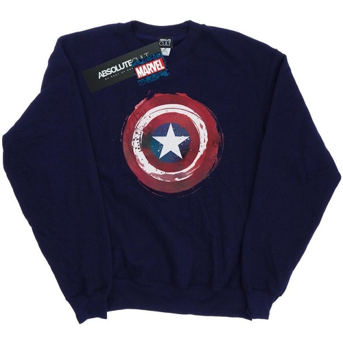 Abbigliamento Bambina Felpe Marvel Captain America Splatter Shield Blu