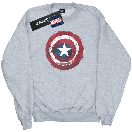 Abbigliamento Bambina Felpe Marvel Captain America Splatter Shield Grigio