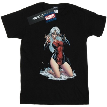 Abbigliamento Bambino T-shirt maniche corte Marvel Black Cat Spider Suit Nero