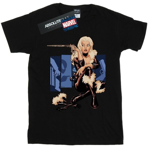 Abbigliamento Bambino T-shirt maniche corte Marvel Black Cat Cover Nero
