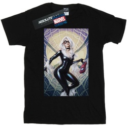 Abbigliamento Bambino T-shirt maniche corte Marvel Black Cat Artwork Nero