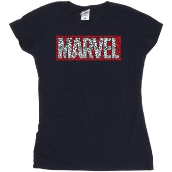 Abbigliamento Donna T-shirts a maniche lunghe Marvel Comics Hearts Logo Blu