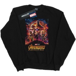 Abbigliamento Donna Felpe Marvel Avengers Infinity War Poster Nero