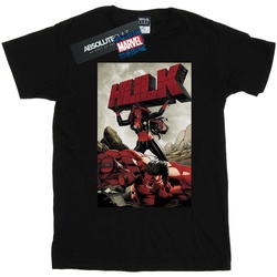 Abbigliamento Bambino T-shirt maniche corte Marvel Red Hulk Cover Nero