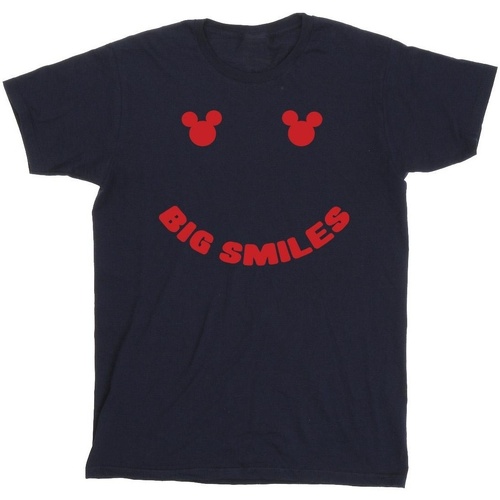 Abbigliamento Bambina T-shirts a maniche lunghe Disney Mickey Mouse Big Smile Blu