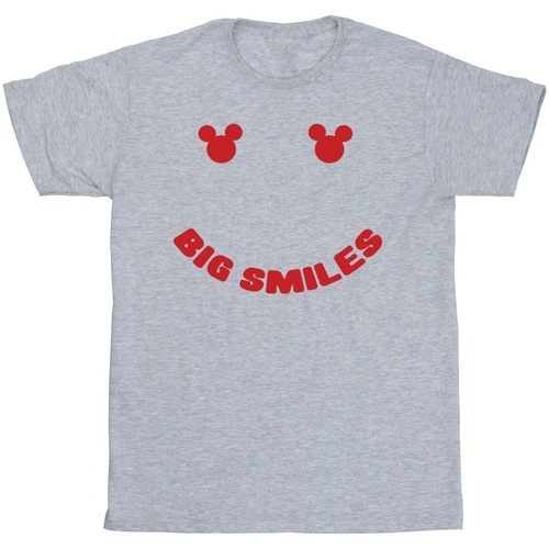 Abbigliamento Bambina T-shirts a maniche lunghe Disney Mickey Mouse Big Smile Grigio