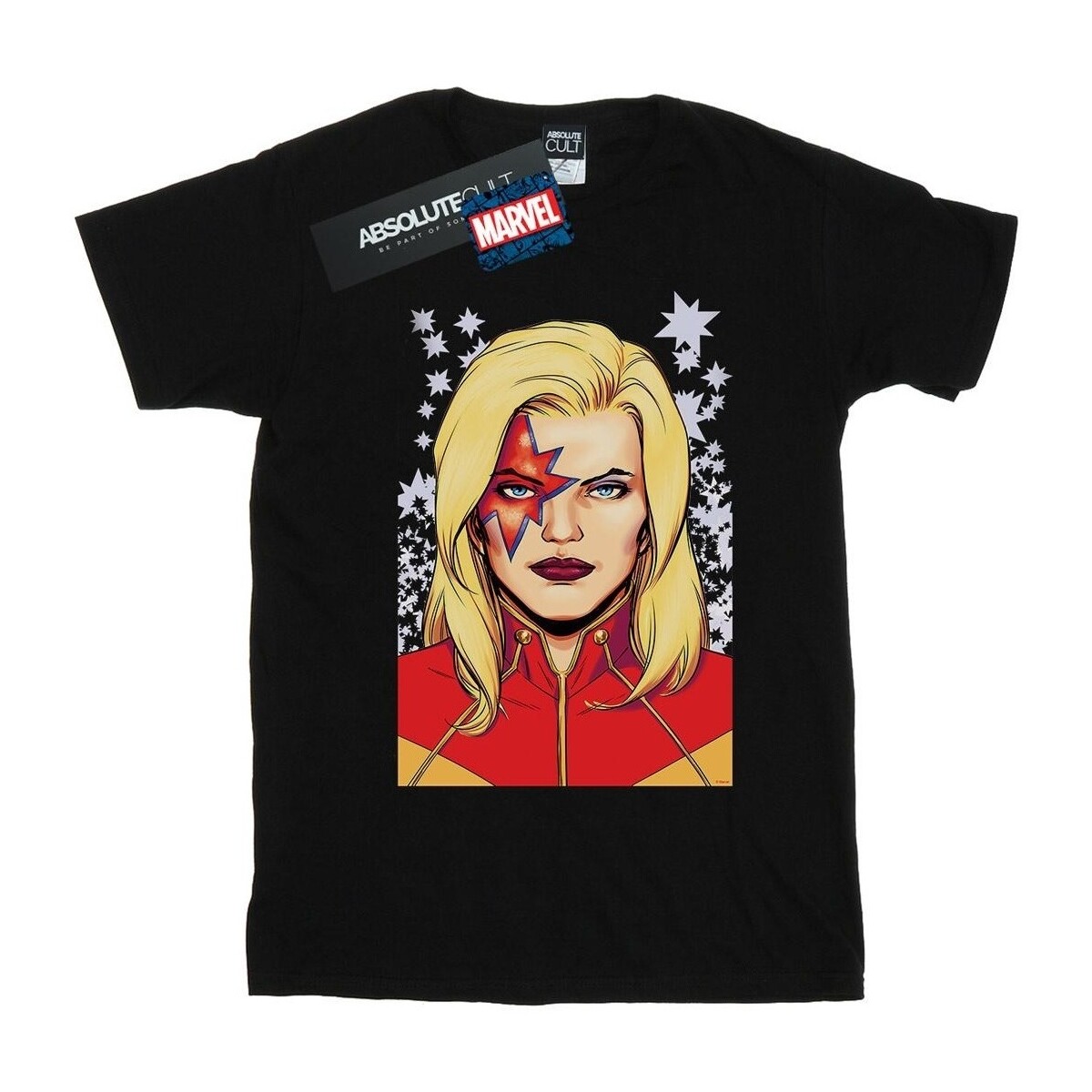 Abbigliamento Bambino T-shirt maniche corte Marvel Captain  Glam Nero