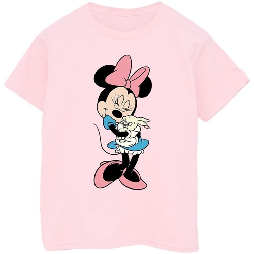 Abbigliamento Bambina T-shirts a maniche lunghe Disney Minnie Mouse Bunny Hug Rosso