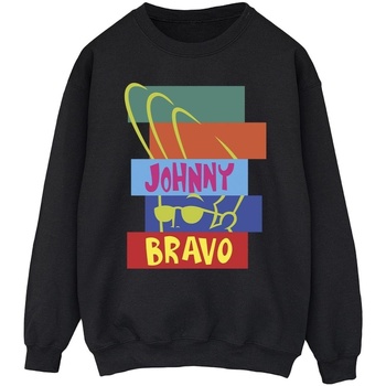 Abbigliamento Uomo Felpe Johnny Bravo Rectangle Pop Art Nero