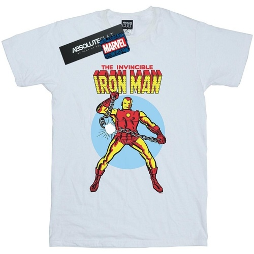 Abbigliamento Bambino T-shirt maniche corte Marvel The Invincible Iron Man Bianco