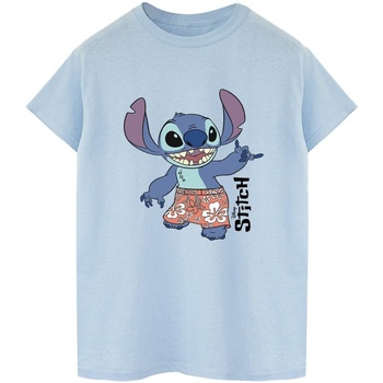Abbigliamento Donna T-shirt maniche corte Disney Lilo & Stitch Bermuda Shorts Blu