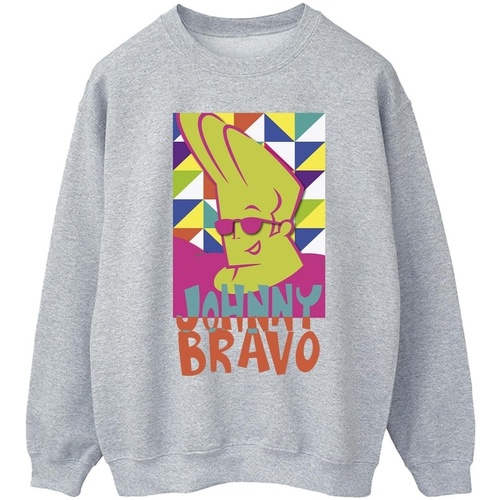 Abbigliamento Uomo Felpe Johnny Bravo Multi Triangles Pop Art Grigio