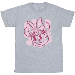 Abbigliamento Bambina T-shirts a maniche lunghe Disney Minnie Mouse Bold Style Grigio